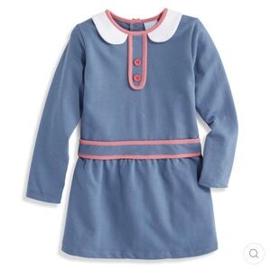 BELLA BLISS Carly Dress - Steel Blue w/ Flamingo